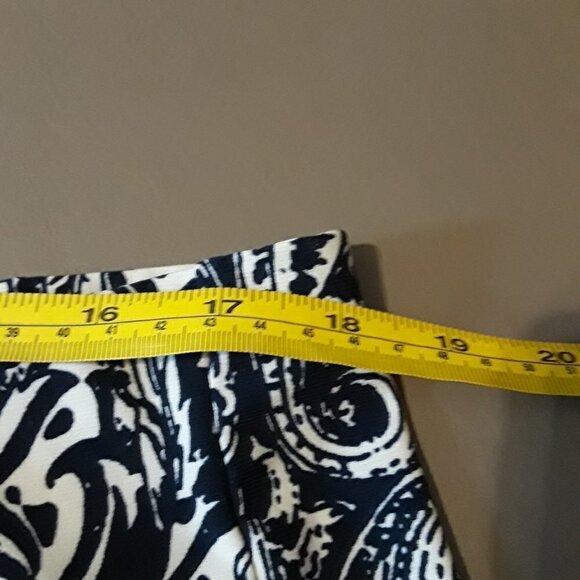 Chaps Ocean Wave Print Swing Skirt Size XL - Picture 7 of 8